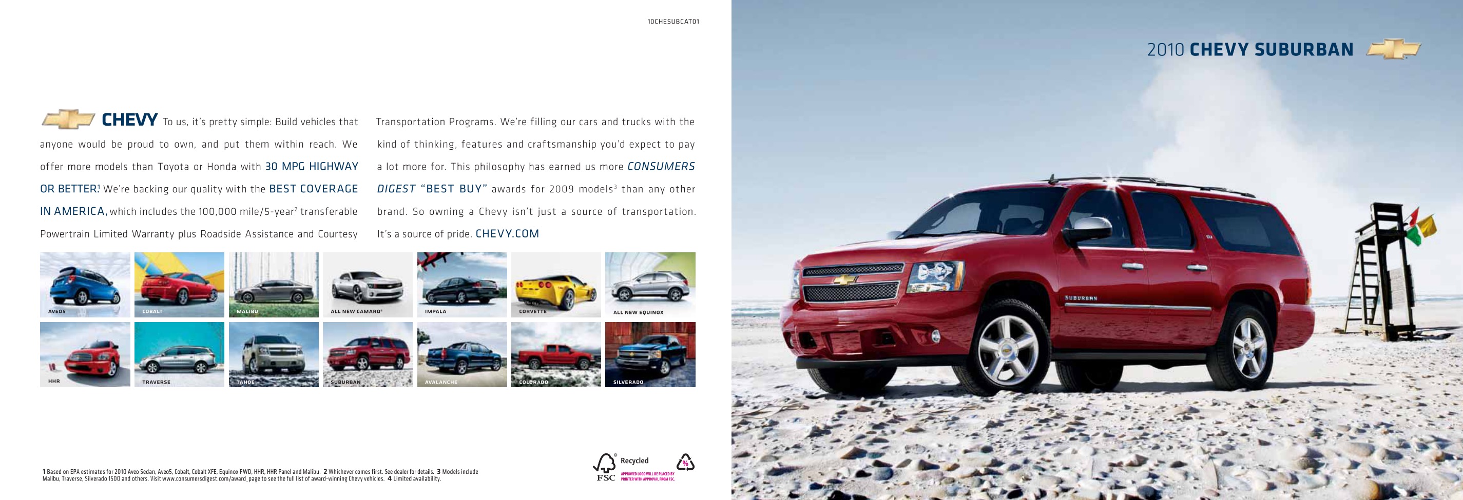 2010 Chevrolet Suburban Brochure